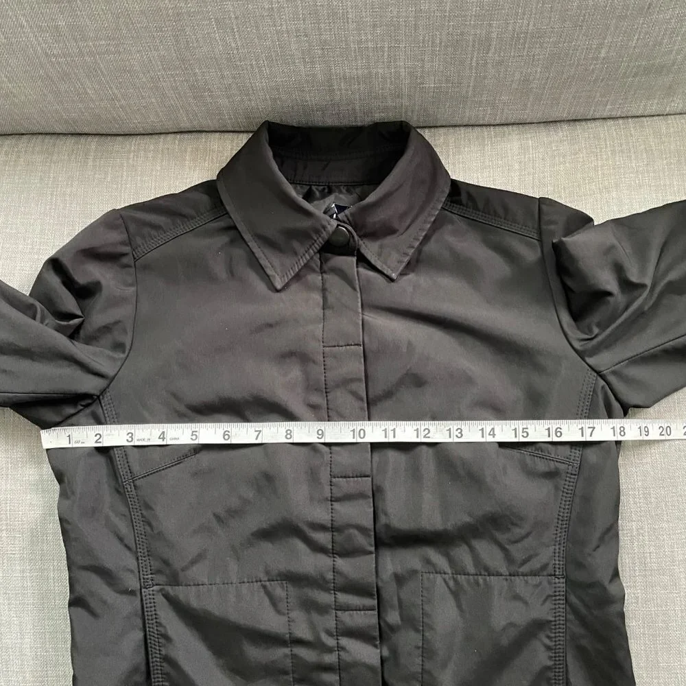 GAP Black Snap Button Collared Jacket Women's Size XS Pockets Classic Neutral